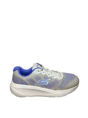 Skechers GORun Mesh Trainer in Gray & Purple Accent size 8